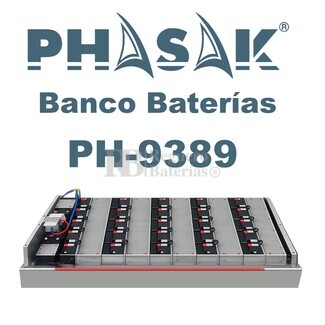 Banco de 20 bater�as 12V 9Ah | Phasak PH9389